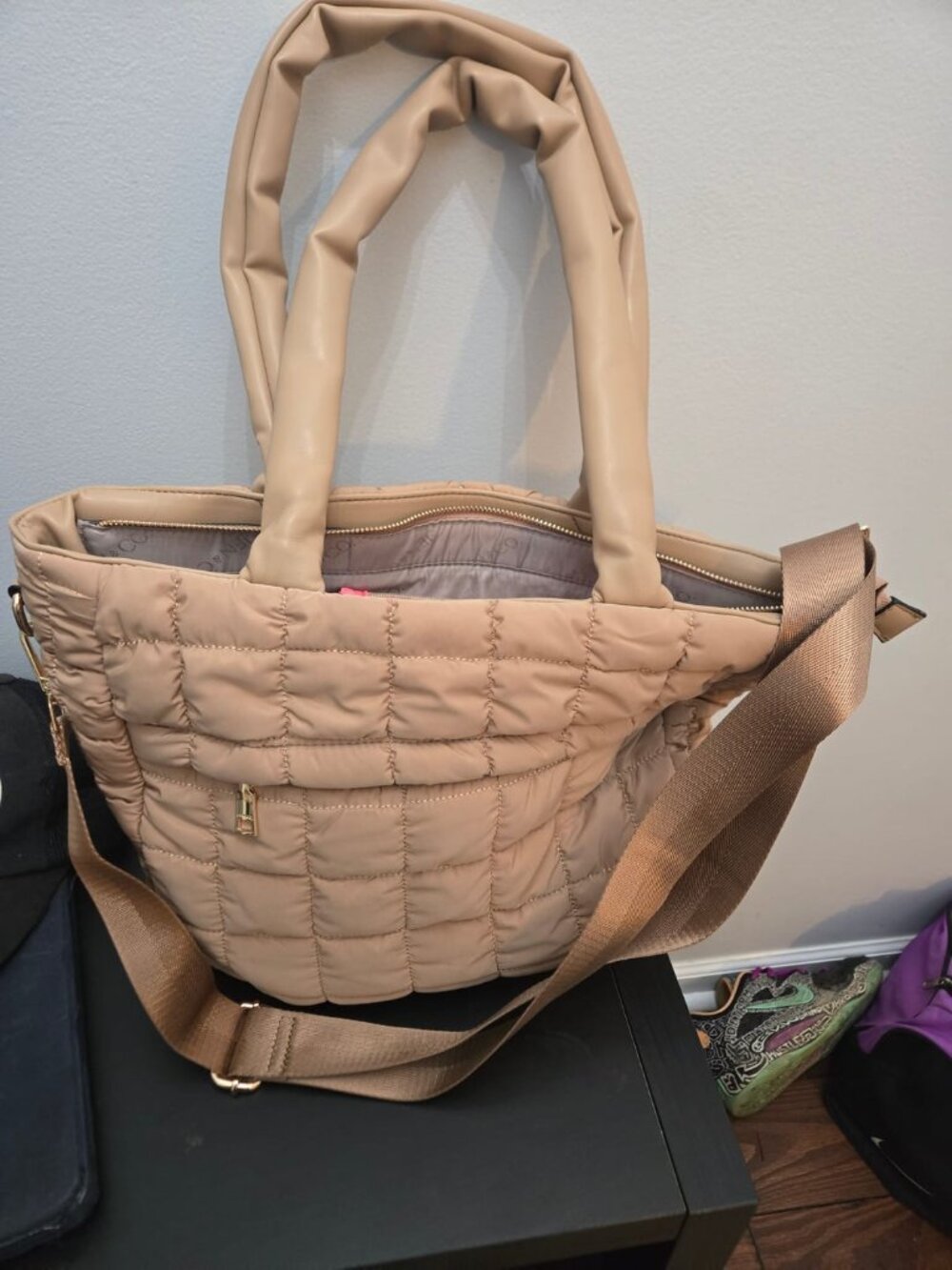 Jen & Co. Kelly Quilted Nylon Tote